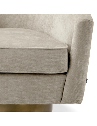 Paar fauteuils, draaivoet in...