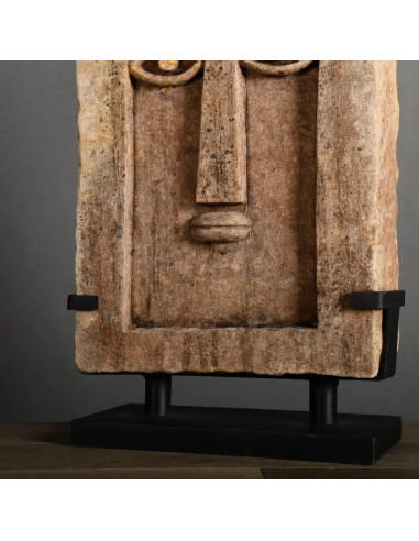 Stylized Sudarabic sandstone stele -...