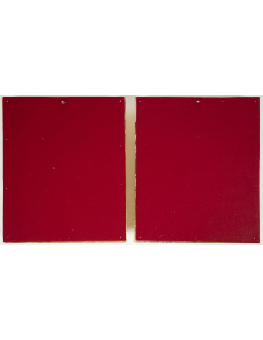 一对瓷板画，时代框架，拿破仑三世时期，19 世纪。