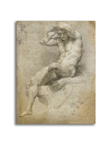 画家庞培奥-巴托尼（Pompeo Batoni）的画作 "学术裸体...