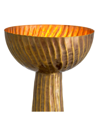 Pair of table lamps, patinated brass,...