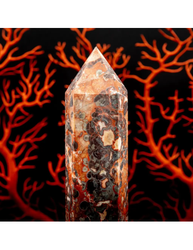 Pair of agate obelisks