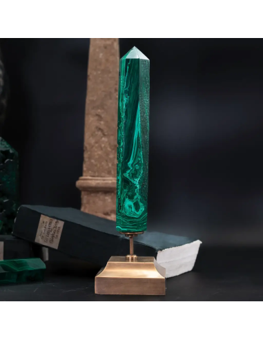 Base obelisco de malaquite
