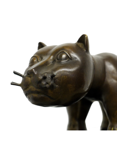 青铜雕塑 "El Gato"，费尔南多-波特罗风格