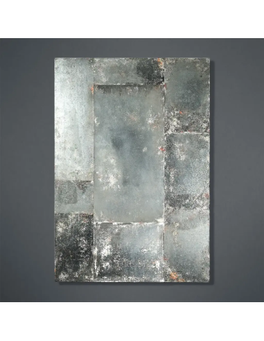 Spiegel aus oxidiertem Glas, Stil 1950