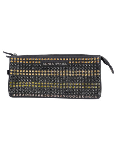 Pochette Sonia Rykiel, cuir clouté de...