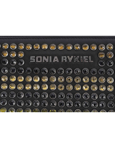 Pochette Sonia Rykiel, cuir clouté de...
