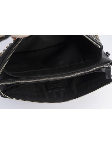 Pochette Sonia Rykiel, cuir clouté de...