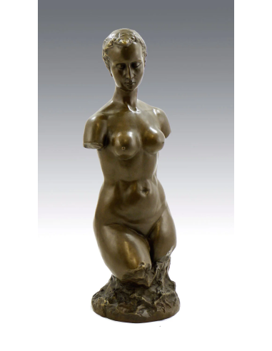 Bronzen sculptuur van een vrouwentorso