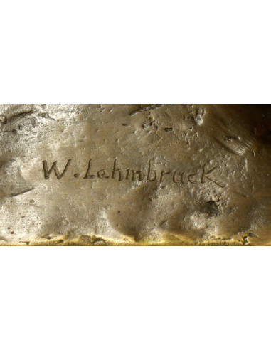 Wilhelm Lehmbruck 创作的青铜雕塑，复制品，母亲和孩子
