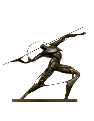 抛光青铜雕塑，艺术家 Umberto Boccioni 的复制品