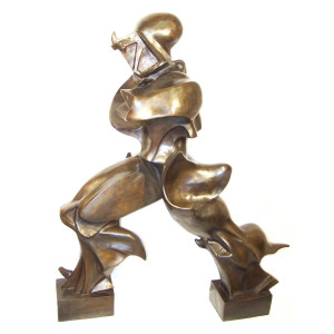 青铜雕塑，再现翁贝托-博乔尼的作品...