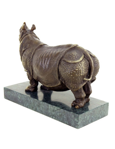 犀牛雕像，仿伦勃朗-布加迪铜雕