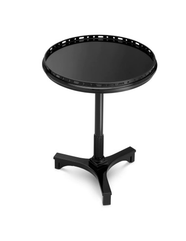 Design side table, black waxed finish