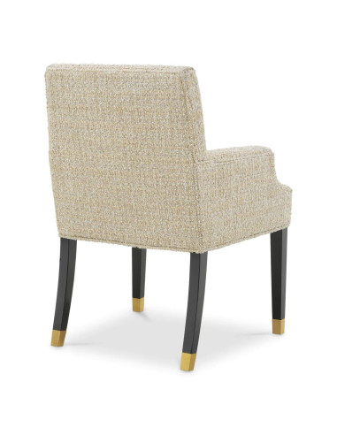 Sedia da pranzo, tessuto beige, gambe...