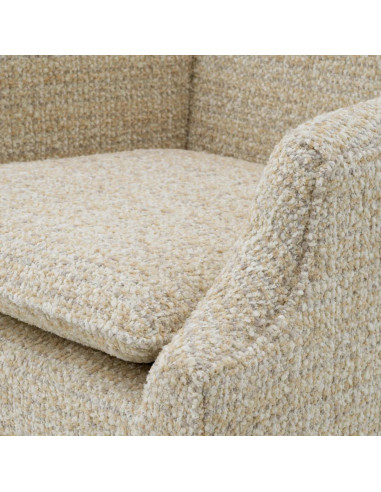 Sedia da pranzo, tessuto beige, gambe...
