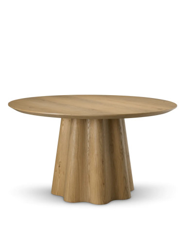 Eiken fineer eettafel, eigentijdse tafel