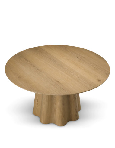 Eiken fineer eettafel, eigentijdse tafel