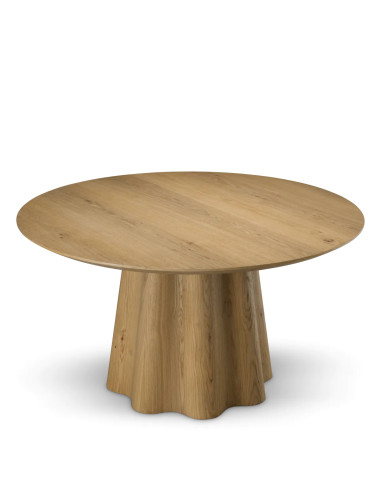 Eiken fineer eettafel, eigentijdse tafel