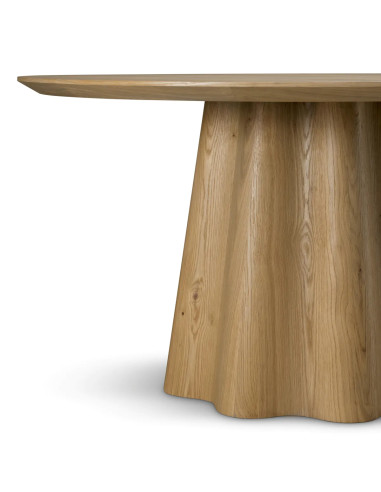 Eiken fineer eettafel, eigentijdse tafel
