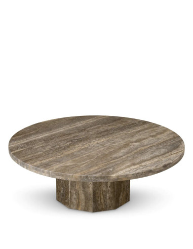 Mesa de centro em mármore prateado