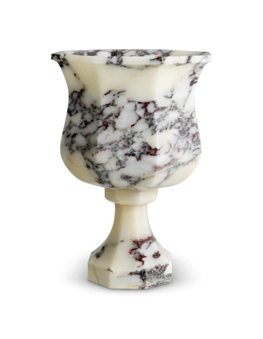 Vaso in marmo bianco