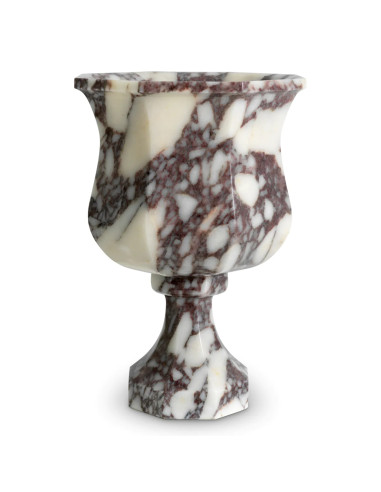 Vaso in marmo bianco
