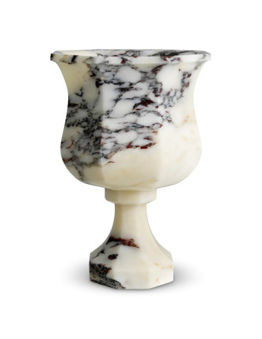 Vaso in marmo bianco