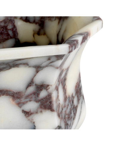 Vaso in marmo bianco