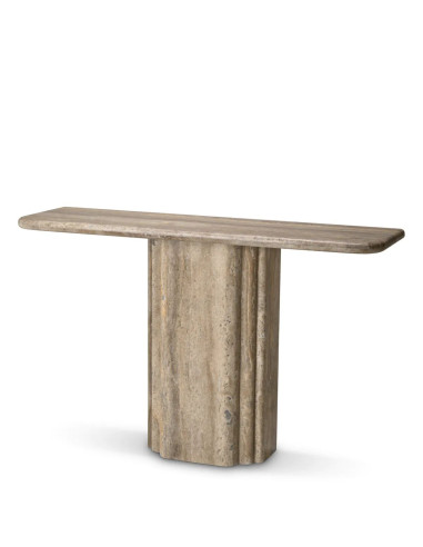 Console table, with a silver...