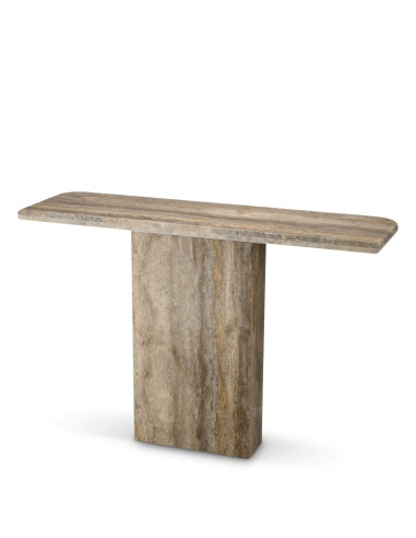 Console table, with a silver...