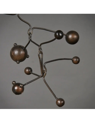 Metal planetarium mobile in 70s design