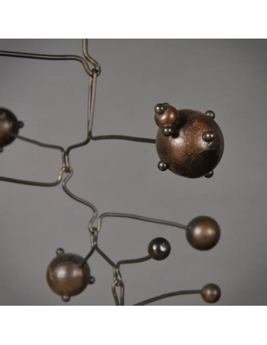Metal planetarium mobile in 70s design