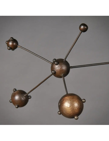 Metal planetarium mobile in 70s design