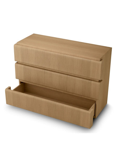 3 抽屉柜，天然橡木饰面