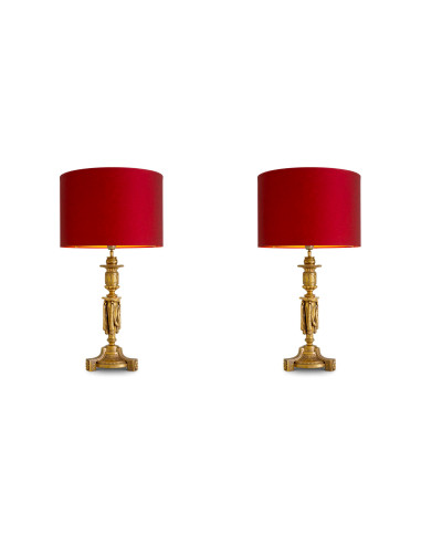 Conjunto de duas candeeiros de mesa...