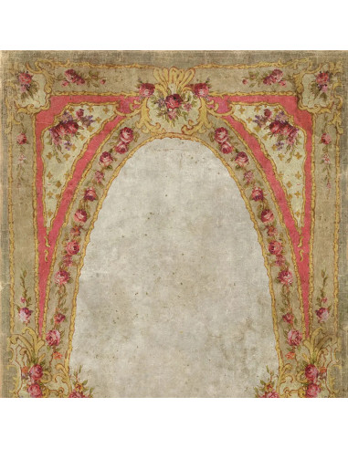 天花板全景壁画，19 世纪帆布风格