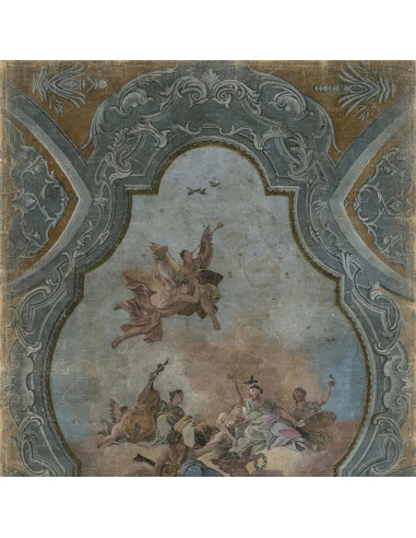 全景壁画，19 世纪风格，帆布壁画装饰