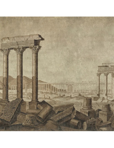 19th-century-style panoramic wall...