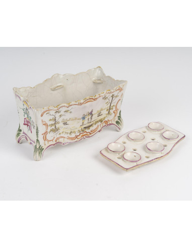 Bouquetière, vase en porcelaine du...