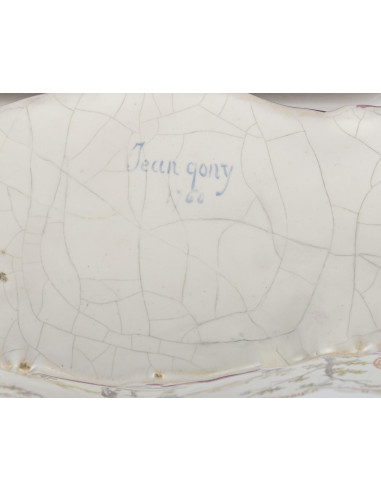 Bouquetière, vase en porcelaine du...