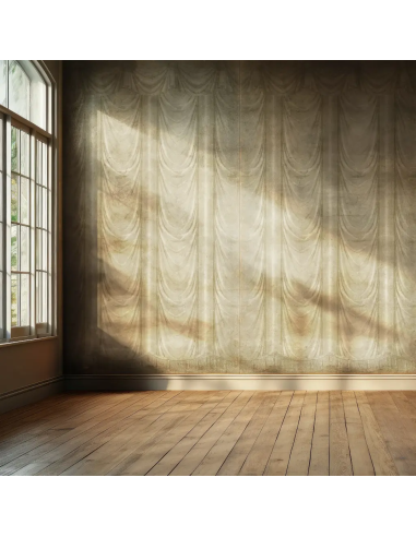 Panoramic decorative drape in...