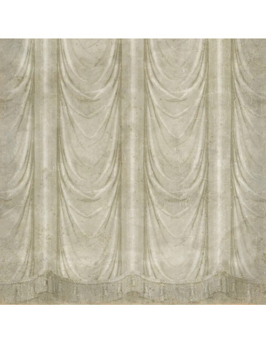 Panoramic decorative drape in...