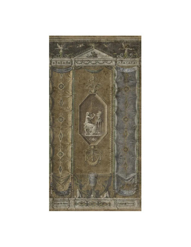 Antique paper panoramic wall decor
