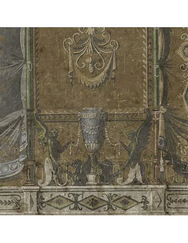 Decorative panoramic in distressed...