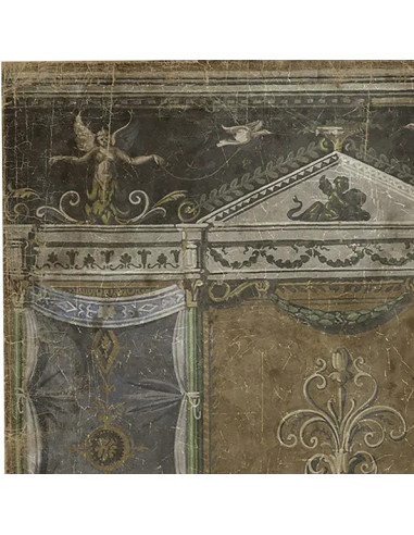 Decorative panoramic in distressed...