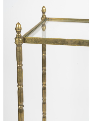Brass side table, 1950-1960.