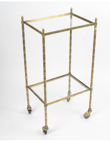 Brass side table, 1950-1960.