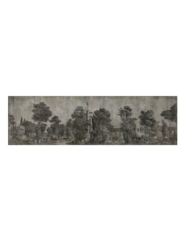 19 世纪风格的画布格栅全景墙饰