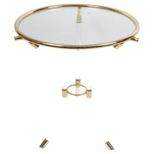 Plexiglas pedestal table,...